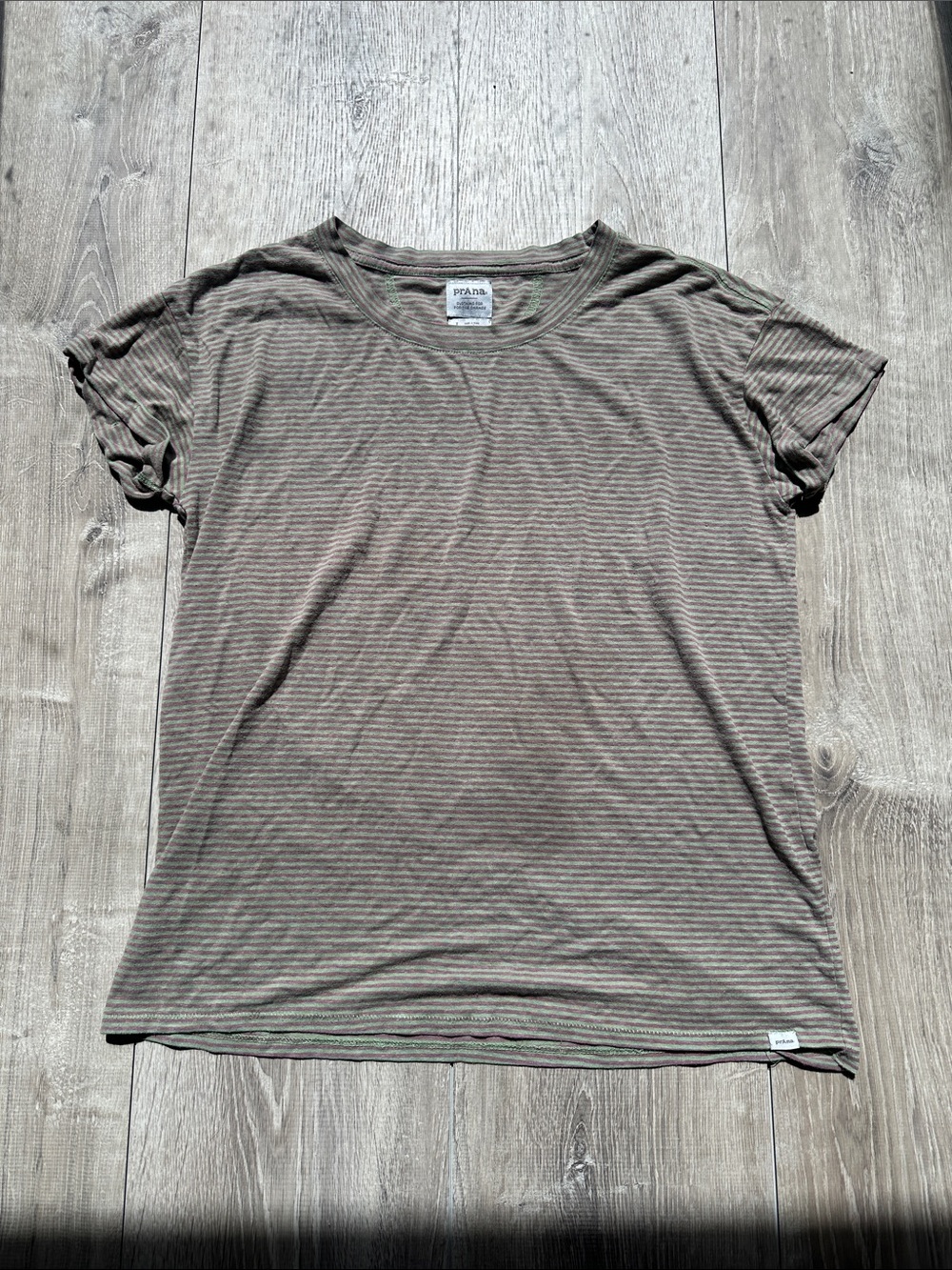 Prana Striped Crew Tee
